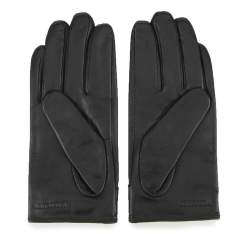 Damskie rękawiczki ze skóry z nitami, czarny, 46-6-307-1-M, Zdjęcie 1