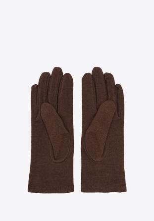 Rękawiczki damskie, brązowy, 47-6-101-D-U, Zdjęcie 1