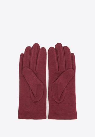 Women's gloves, burgundy, 47-6-113-2T-U, Photo 1