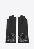 Women's gloves, black, 47-6-101-1-U, Photo 3