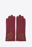 Women's gloves, burgundy, 47-6-113-2T-U, Photo 3