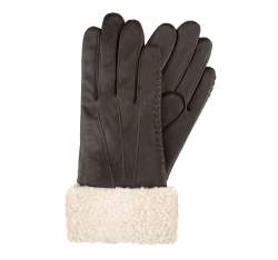 Women's gloves, dark brown, 39-6-288-B-M, Photo 1