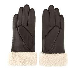 Rękawiczki damskie, ciemny brąz, 39-6-288-B-M, Zdjęcie 1