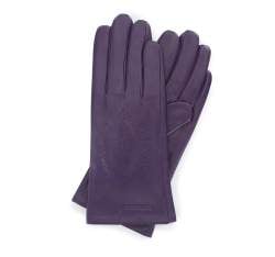 Damskie rękawiczki z perforowanej skóry, fioletowy, 45-6-638-F-X, Zdjęcie 1