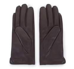 Damskie rękawiczki ze skóry croco, brązowy, 39-6-650-B-S, Zdjęcie 1