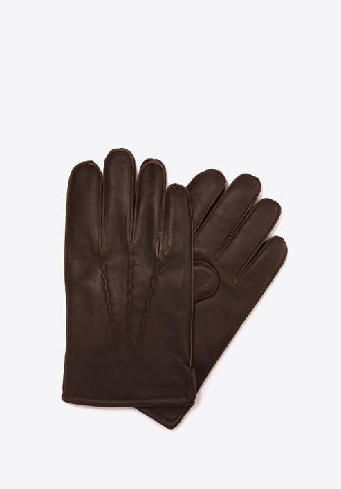 Rękawiczki męskie, brązowy, 39-6-328-B-S, Zdjęcie 1