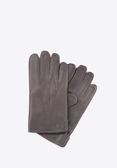 Rękawiczki męskie, szary, 39-6-328-B-S, Zdjęcie 1