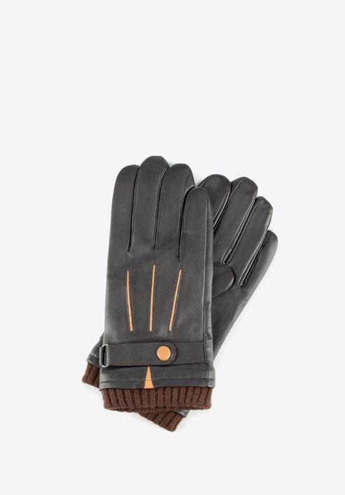 Men's gloves, brown, 39-6-710-1-V, Photo 1