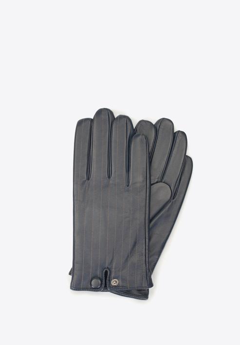 Men's gloves, navy blue, 39-6-715-1-M, Photo 1