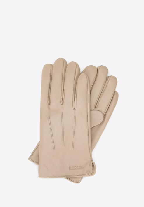 Men's gloves, beige, 39-6L-308-1-L, Photo 1