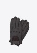Men's gloves, dark brown, 46-6L-381-1-S, Photo 1