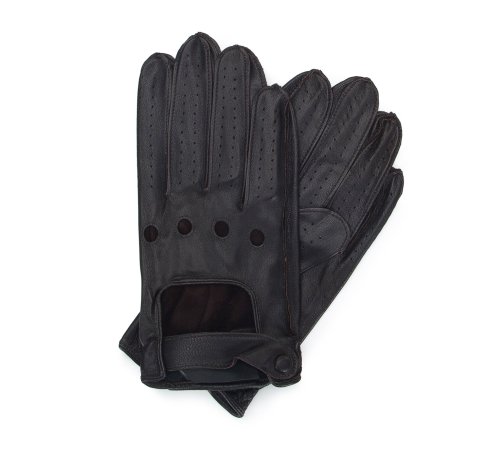 Rękawiczki męskie, ciemny brąz, 46-6L-386-1-V, Zdjęcie 1