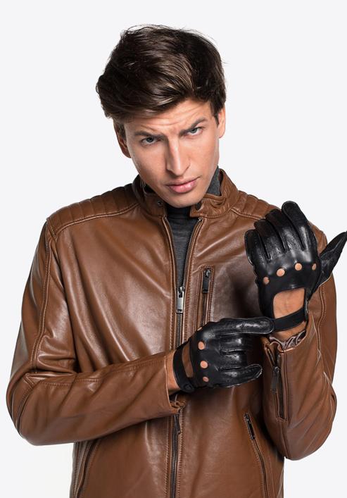 Men's gloves, black, 46-6L-386-BB-X, Photo 10