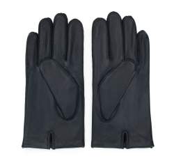 Męskie rękawiczki skórzane z ozdobnym przeszyciem, czarny, 39-6A-018-1-XL, Zdjęcie 1