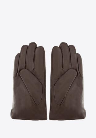 Men's gloves, dark brown, 39-6L-328-B-M, Photo 1