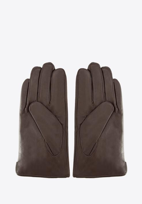 Men's gloves, dark brown, 39-6L-328-1-S, Photo 2