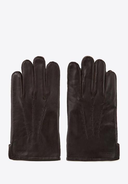 Men's gloves, dark brown, 39-6-328-B-S, Photo 3