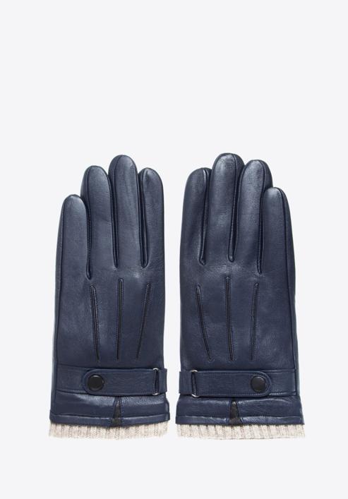 Men's gloves, navy blue, 39-6-710-1-V, Photo 3