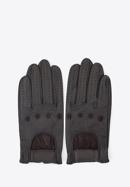 Men's gloves, dark brown, 46-6L-381-1-M, Photo 3