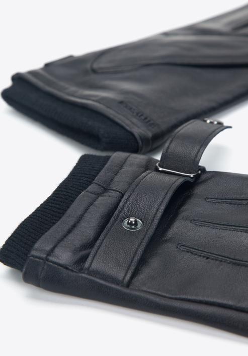 Men's gloves, black, 39-6-710-1-V, Photo 4