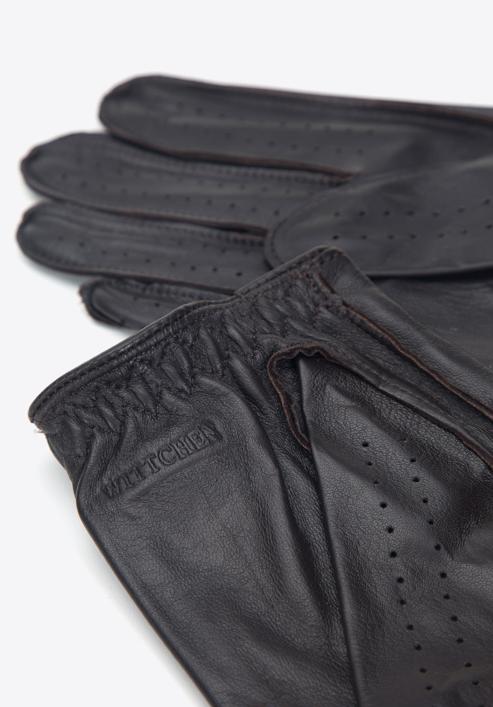 Men's gloves, dark brown, 46-6L-386-BB-M, Photo 4
