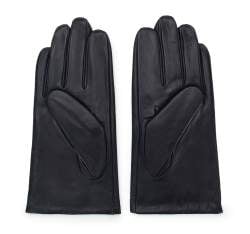 Rękawiczki męskie skórzane ocieplane, czarny, 39-6L-343-1-L, Zdjęcie 1