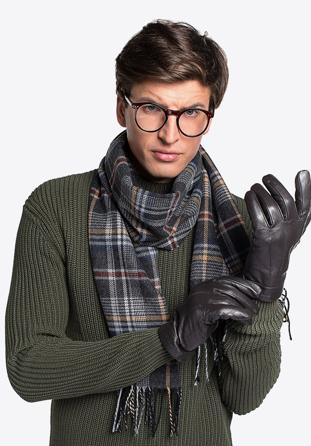 Men's gloves, dark brown, 44-6-717-BB-S, Photo 1