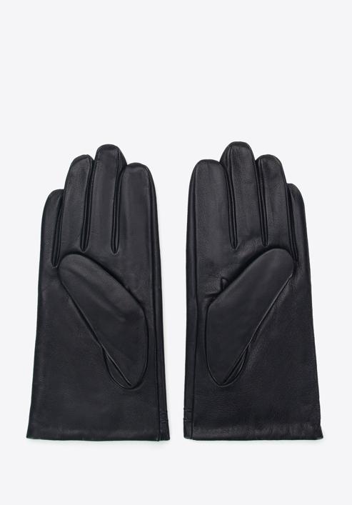Rękawiczki męskie skórzane ocieplane, czarny, 39-6L-343-1-S, Zdjęcie 2