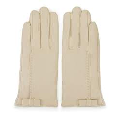 Women's gloves, cream, 39-6-551-A-S, Photo 1