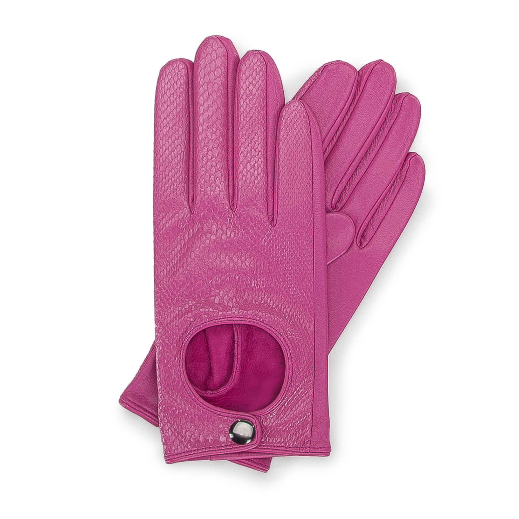 E-shop Ružové kožené rukavice