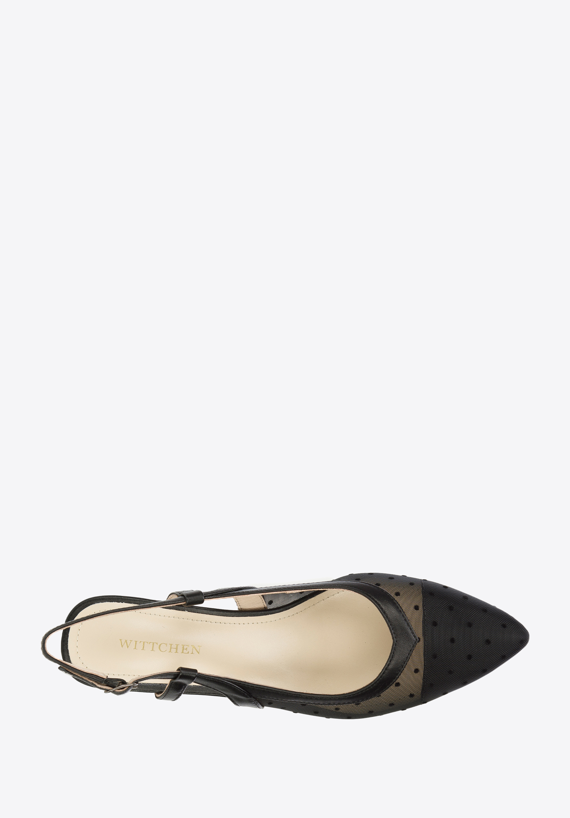 Mesh polka dot shoes shop