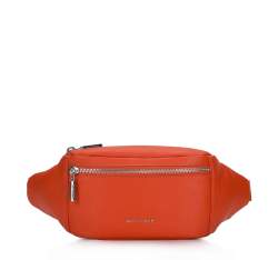 Damska torebka nerka skórzana minimalistyczna, pomarańczowy, 94-4E-607-6, Zdjęcie 1