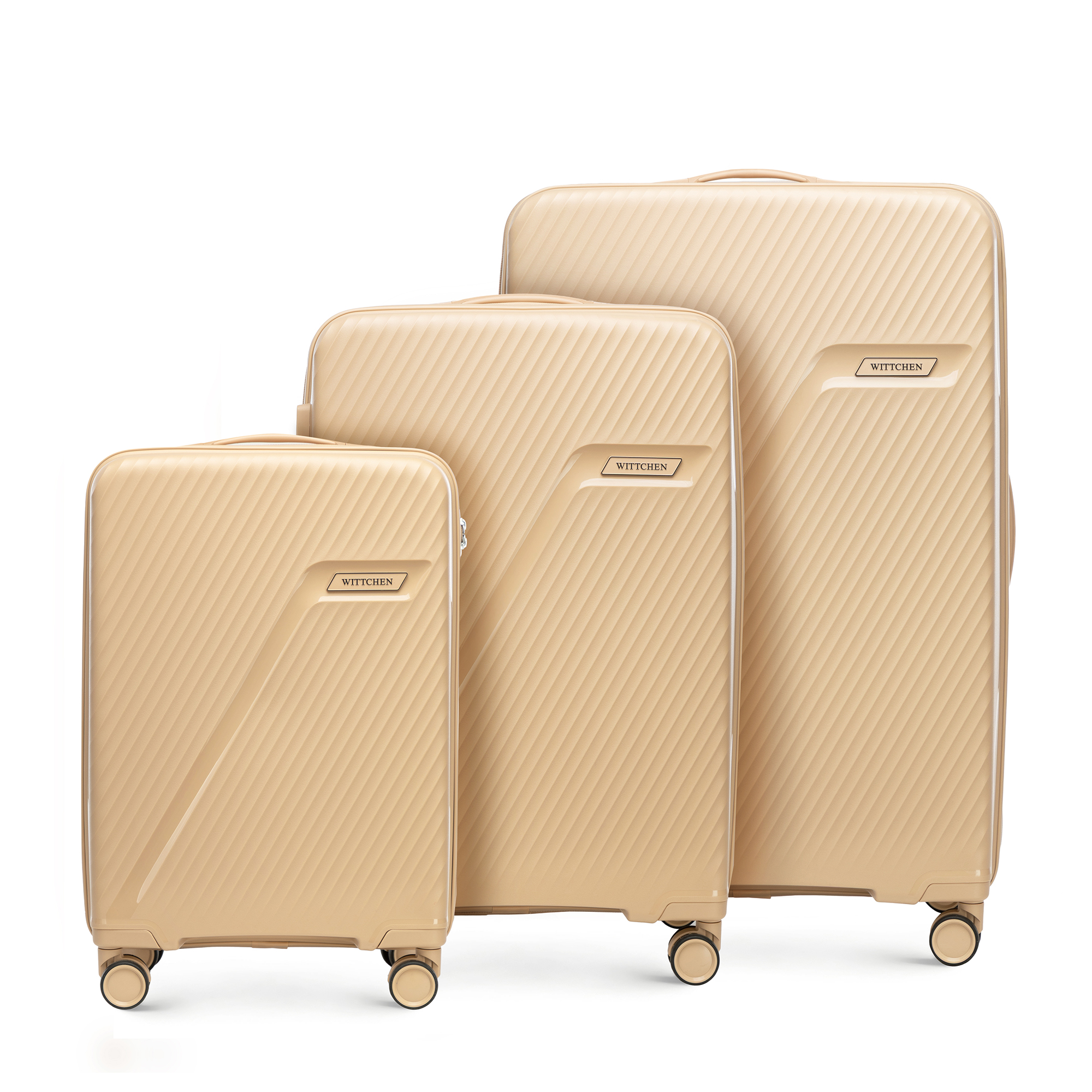 Set kufrov WIN LINE – kabínový, stredný a veľký kufor s rozšíriteľnou kapacitou 56-3T-50S-86