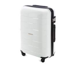 Zestaw walizek z polipropylenu żłobionych, biały, 56-3T-72S-88, Zdjęcie 1
