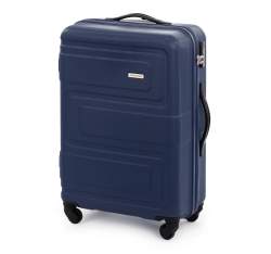 Zestaw walizek z ABS-u tłoczonych, granatowy, 56-3A-63S-90, Zdjęcie 1