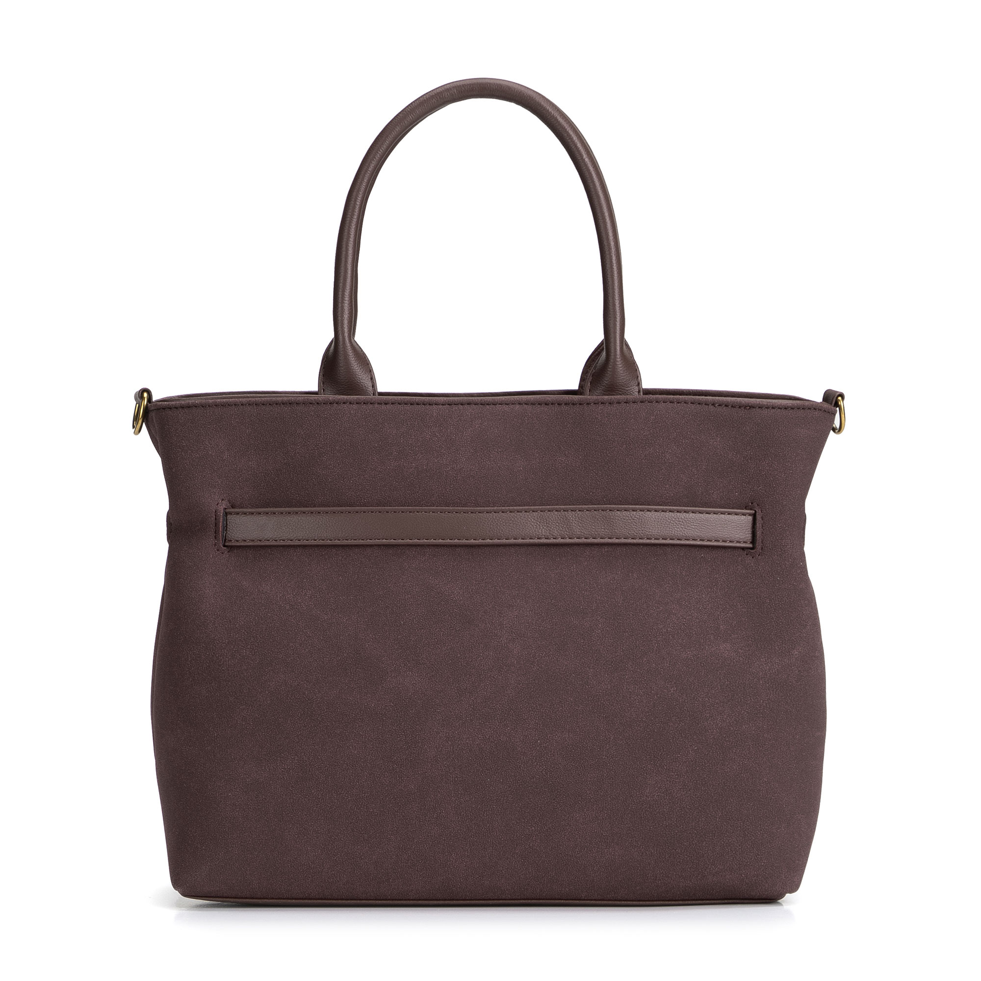 Tmavohnedá dámska shopper kabelka Wittchen z imitácie kože, Vyberte variant tmavohnedá
