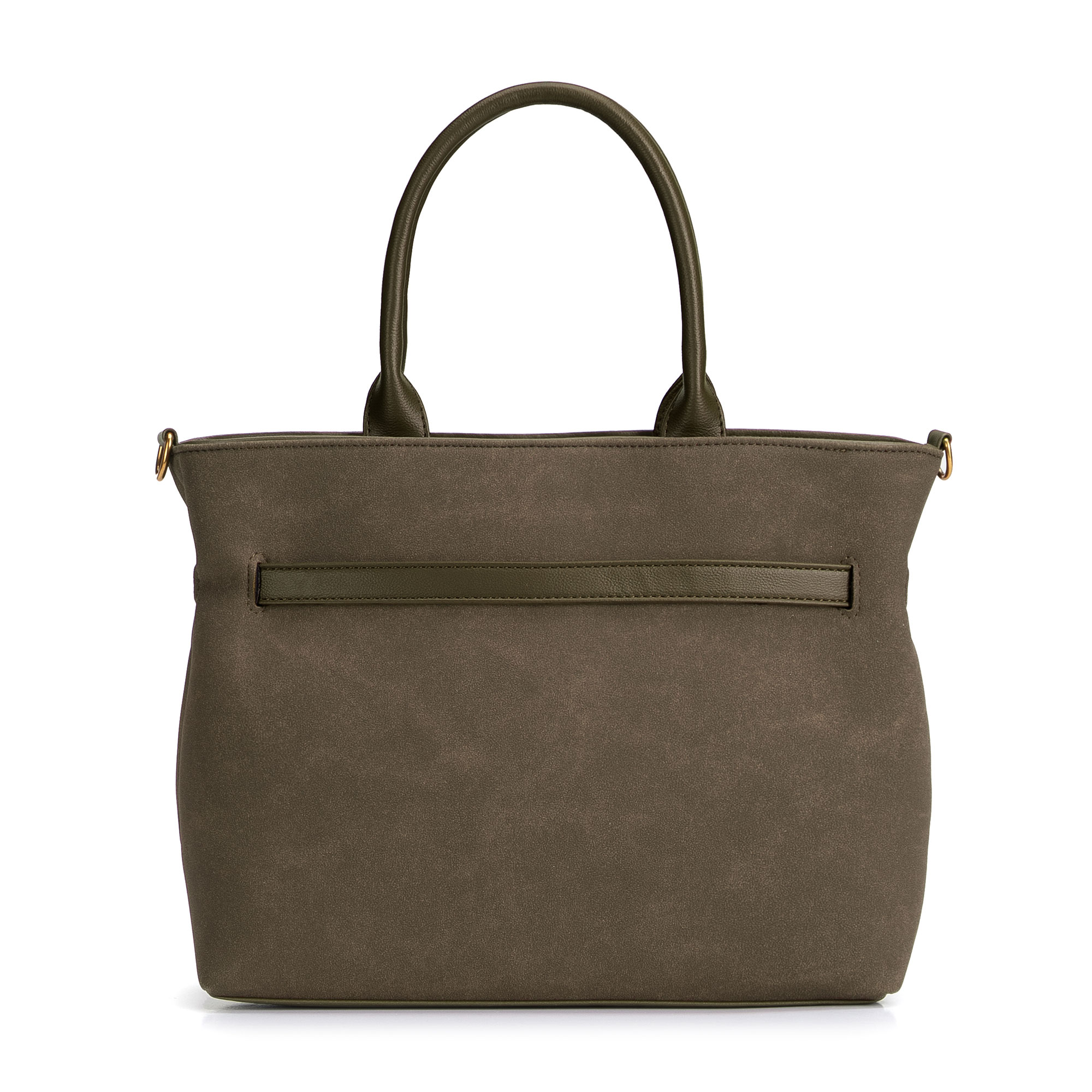 Dámska shopper kabelka Wittchen z imitácie kože s elegantným vzhľadom, Vyberte variant khaki