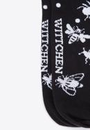 Women's insect pattern socks, black-white, 98-SD-050-X2-38/40, Photo 4