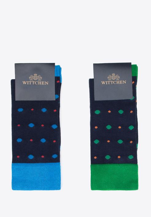 Men's socks gift set, navy blue, 95-SK-901-1-43/45, Photo 1