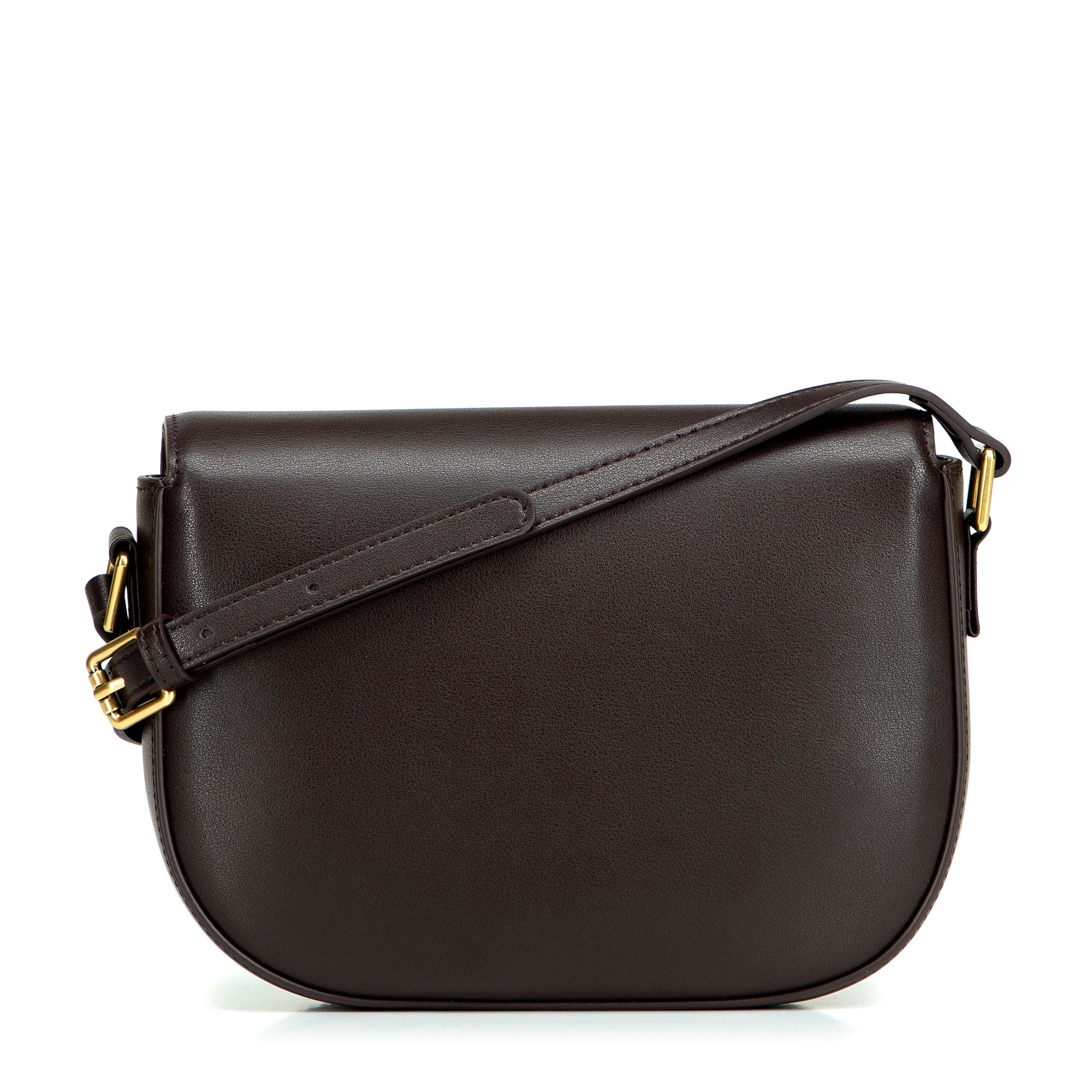 Tmavohnedá dámska crossbody kabelka Wittchen z prírodnej kože s elegantným vzhľadom, Vyberte variant tmavohnedá