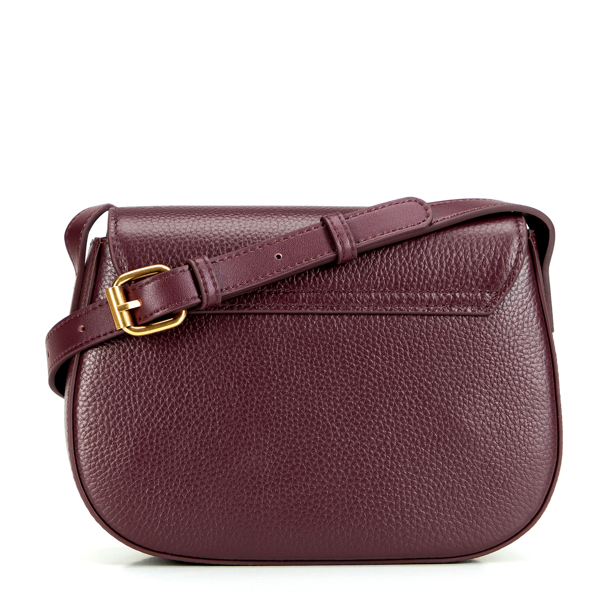Bordová dámska crossbody kabelka Wittchen z prírodnej kože s nadčasovým vzhľadom, Vyberte variant bordová