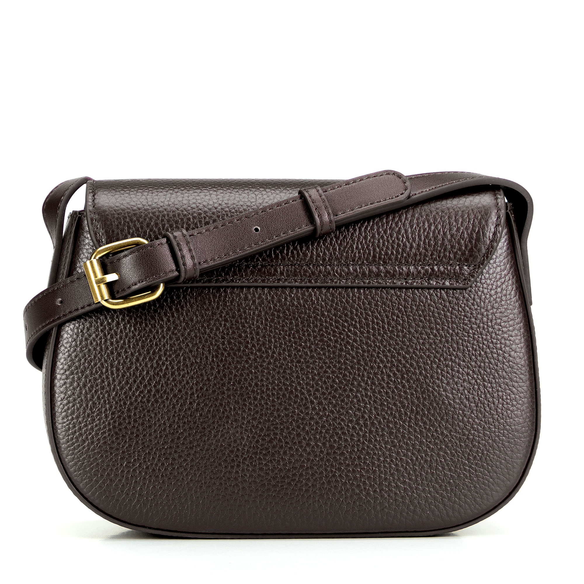 Tmavohnedá dámska crossbody kabelka Wittchen z prírodnej kože s mestským vzhľadom, Vyberte variant tmavohnedá