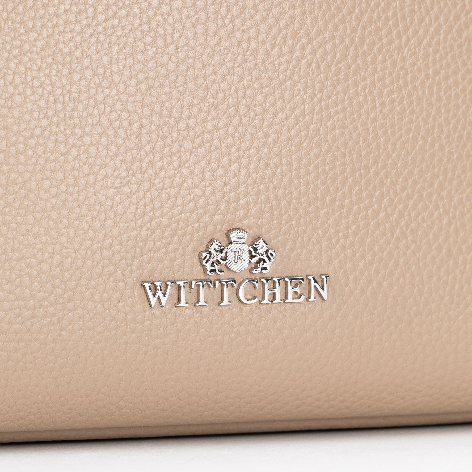 Dámska kožená crossbody kabelka – nadčasová elegancia v kompaktnej forme 101-4E-609-9S, Vyberte variant béžovo-strieborná
