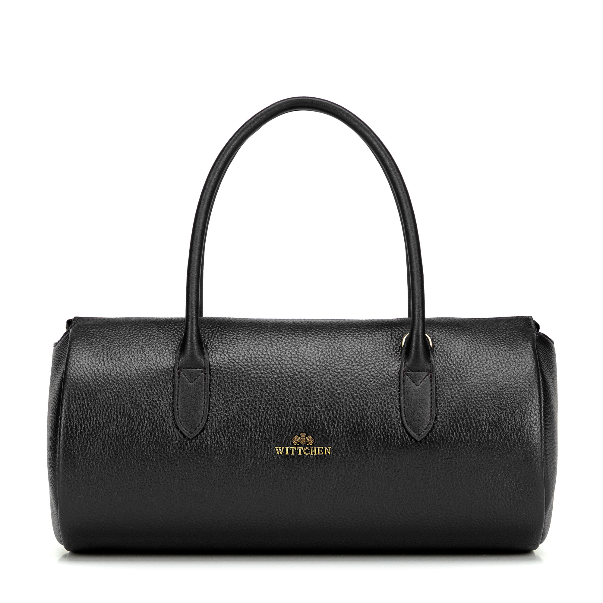 Čierna dámska crossbody kabelka Wittchen z prírodnej kože s retiazkovým detailom, Vyberte variant čierna