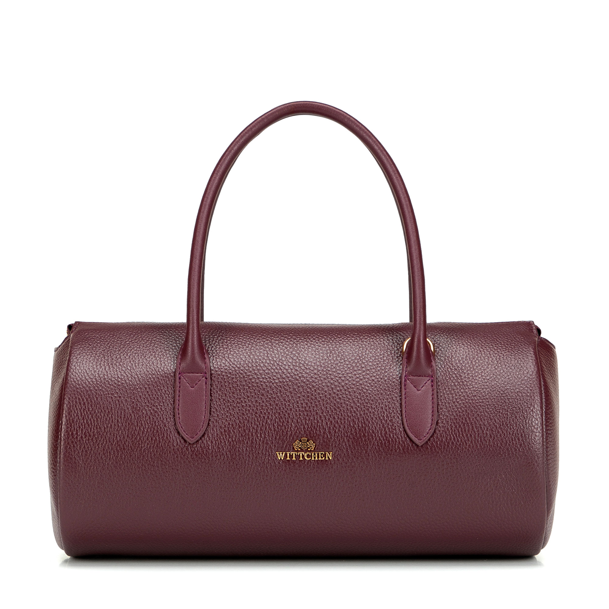 Bordová dámska crossbody kabelka Wittchen z prírodnej kože s retiazkovým detailom, Vyberte variant bordová