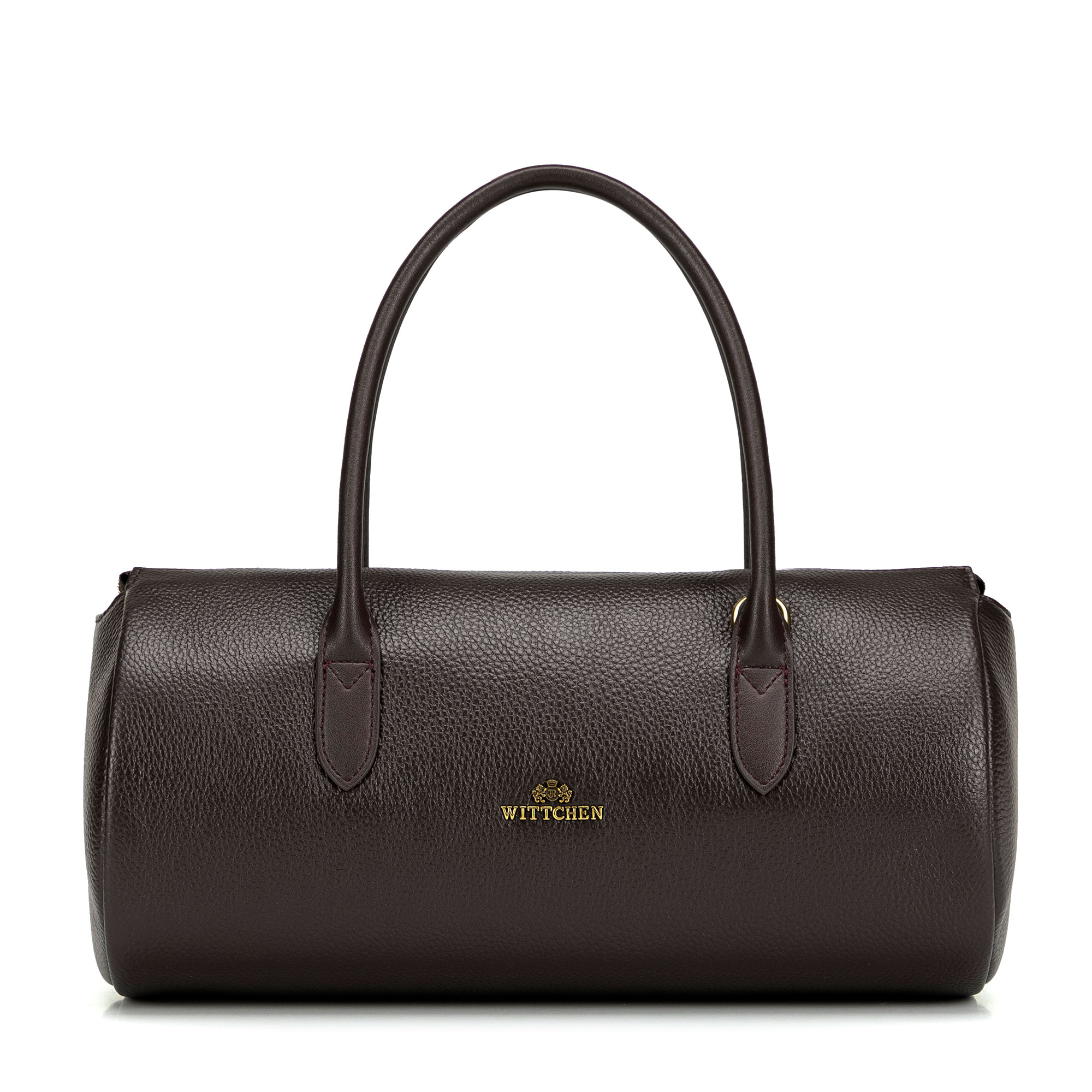 Tmavohnedá dámska crossbody kabelka Wittchen z prírodnej kože s retiazkovým detailom a elegantným vzhľadom, Vyberte variant tmavohnedá