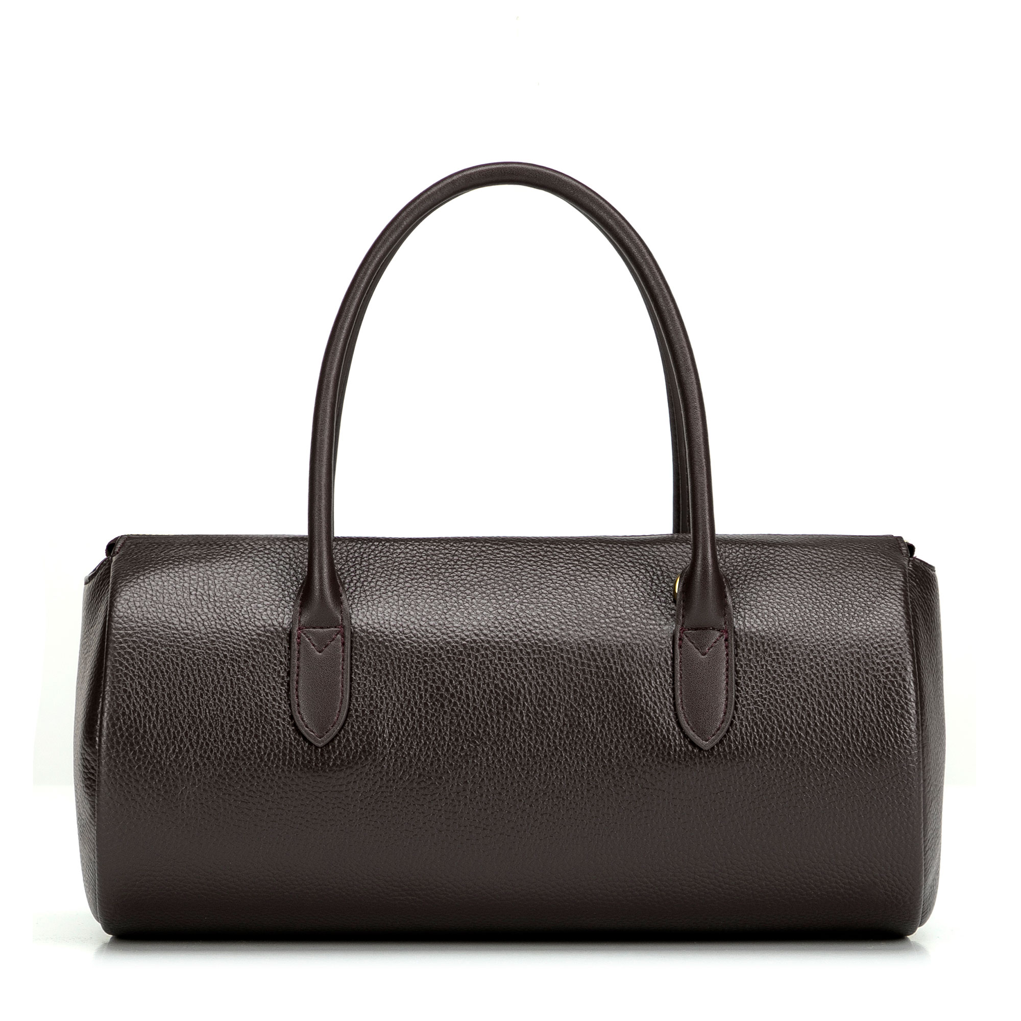 Tmavohnedá dámska crossbody kabelka Wittchen z prírodnej kože s retiazkovým detailom a elegantným vzhľadom, Vyberte variant tmavohnedá