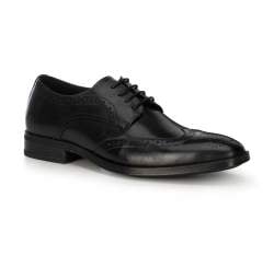Men's lace up shoes, black, 91-M-904-1-44, Photo 1