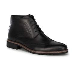 Men's lace up boots, black, 91-M-911-1-44, Photo 1