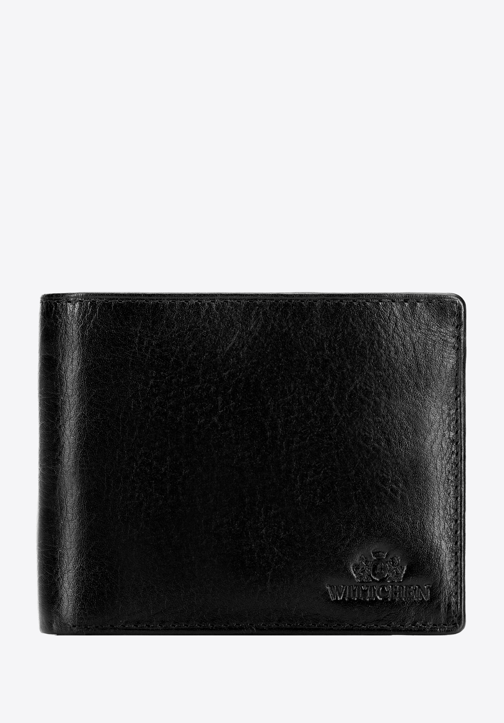 Men's leather wallet with fold-out card panel, black, 21-1-040-L10, Photo 1
